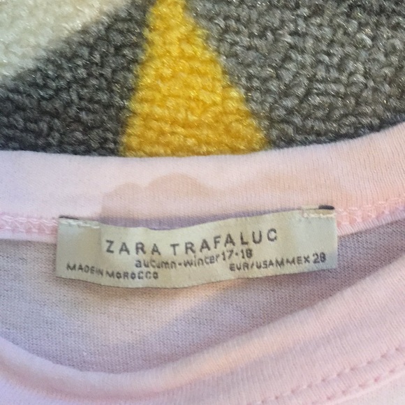 Zara baby pink graphic tee size M - Picture 4 of 4